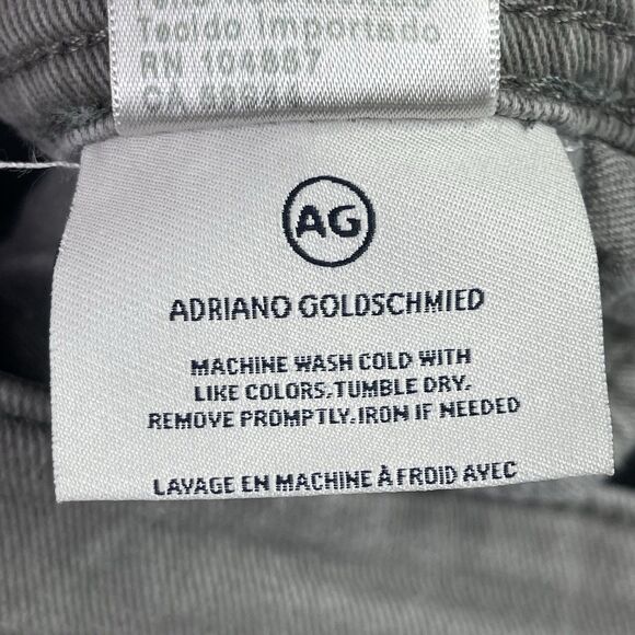 Ag Adriano Goldschmied Tellis Pants Men’s 33X32 Gray Modern Slim Mid-Rise - Picture 8 of 14